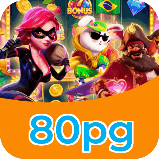 Interface do aplicativo 80pg mostrando jogos disponíveis no iOS e Android